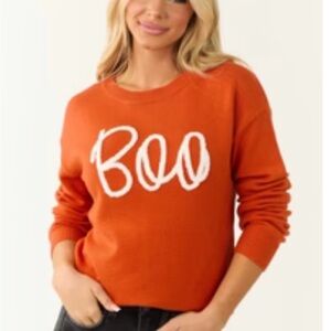 Orange Boo Women's Sweater